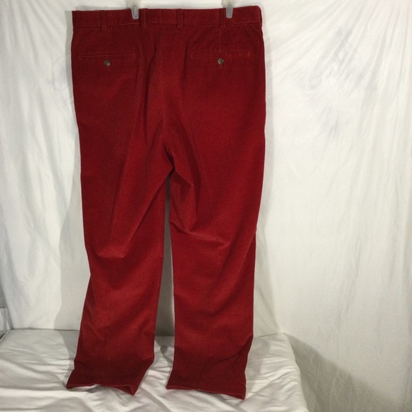 Brooks Brothers Flat Front Red Corduroy Pants 38 - Picture 4 of 14